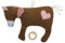 Efie Bio-Spieluhr Pferd mit Herz - 100 % Baumwolle (kbA), Füllung aus Schurwolle (kbT), GOTS-zertifiziert - handgefertigt - Babyspielzeug - Melodie Brahms (⁠Guten Abend, gute Nacht)