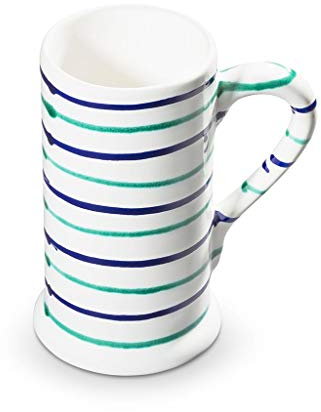 Jarra de Cerveza de cerámica de GMUNDNER. Capacidad: 0,5 litros. Vajilla Traunsee Hecha a Mano en Austria.