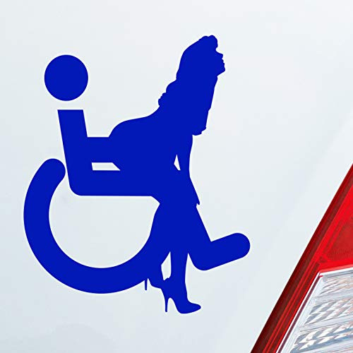 Hellweg Druckerei Rollstuhl Piktogramm Porn Shocker Auto Aufkleber Sticker Heckscheibenaufkleber