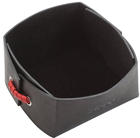 Zippo Men's Leather Accessories Packing Organiser, 10 cm, Black