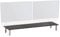 Charles Jacobs Dual/Twin Monitor Riser Stand - 100cm Wide - Black 12cm Tall