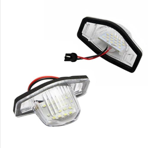 FOLGEMIR TOP LED Kennzeichenbeleuchtung, Nummernschilder 6000K Weiss, CE, fehlerfrei für Civic IX, Jazz, Odyssey, Stream, Insight 5D, CR-V, FR-V, HR-V, Crosstour