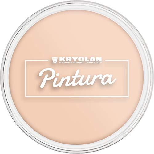 Kryolan Pintura Water Color Schminke 25ml, Farbe: Peach, Waschbar, Vegan, ohne Parfüm, ohne Parabene, Glutenfrei - ideal für Kinder, Party, Karneval, Fasching & Halloween