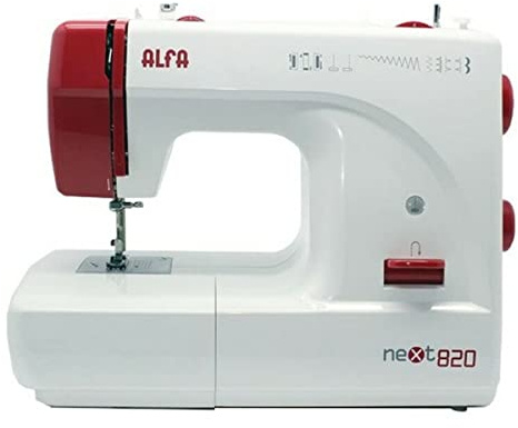 ALFA A082100000 Nähmaschine NEXT820+ 9 Stiche, Schwarz