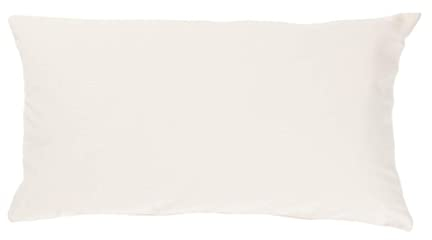 Kissenbezug 30x60 cm Uni Creme Baumwolle Dekokissen Kissenhülle Couchkissen Sofakissen Deko Reißverschluss