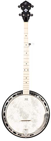 Ortega Raven Series Banjo 5 String Lefty – Trasparente Carbone + Custodia (OBJE400TCO-L)