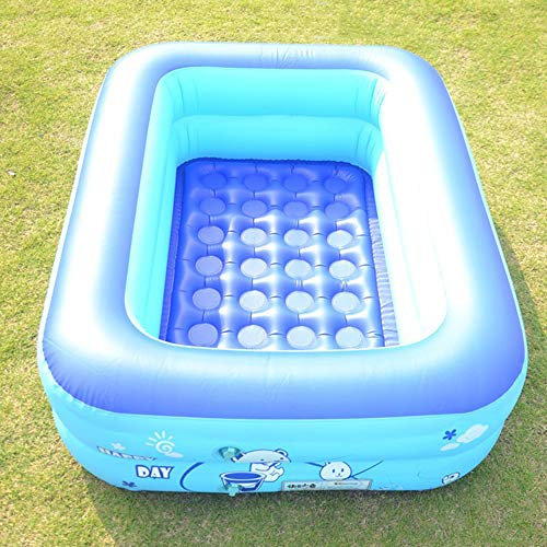 Piscina Inflable para niños Piscinas para niños Piscina Rectangular Bañera Inflable (XL/175 * 130 * 55cm)