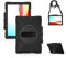 Chstls Coque pour Microsoft Surface Pro X 13.0 Pouces, Antichoc Robuste Hybride Couvercle Protection avec Béquille/Bandoulière et dragonne/Porte Stylo - Noir