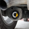 SHIFENG Gummi-Stopper für Smart Fortwo 453 451 450 Auto-Chassis, hintere Rohrleitung, wasserdichter Abdeckstopfen Autozubehör (schwarz mit C-Logo)
