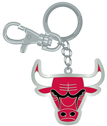 Pro Specialties Group Chicago Bulls Schlüsselanhänger Zamac, NBA Geschenke und Merchandise