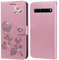 PKQTOP Coque pour Samsung Galaxy S10 5G Housse,Fonction de Support,Fente pour Carte,Silicone TPU,Flip Étui Case pour Samsung Galaxy S10 5G(6.7)