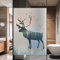 Glasfolie Statisch Haftend Uv-Schutz Ohne Kleber Dekofolie Fensterfolie Motiv Hirsch Selbsthaftend Blickdicht Sichtschutzfolie Fenster Sichtschutz 80x150cm