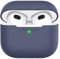 AhaStyle AirPods 3 Funda de Silicona Suave [LED Frontal Visible] [Carga Inalámbrica] Compatible con Apple AirPods 3 Nuevo 2021 (Azul Oscuro)