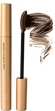 JAWSEU Wimperntusche Wasserfest Braun, Mascara Langlebig wischfest, Not Blooming, voluminöses natürliches Augen-Make-up, kosmetik für Damen
