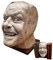 Decorative Bookends,Here’s Johnny Bookend Statues,Sculpture of The Shining Library,Whimsy Resin Desktop Ornament Statue,Creative Book Shelf Figurine,Funny-face Home Office Cabinet Shelf Decoration