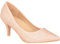 ILLUDE Klassische Pumps mit spitzem Zehenbereich – bequeme Pumpschuhe mit niedrigem Stiletto-Absatz – Kirsche, Roségold Glitzer, 40.5 EU