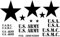 myrockshirt US Army Set USMC 60 x 30 cm Aufkleber Sticker Autoaufkleber