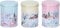 Muddy Hands Set of 3 - Festive Christmas Design Storage Tin with Lid - Biscuits Sweets Tea Cake Cookies Xmas Gift Present Round Containers