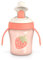 Suavinex, Tasse d'Apprentissage avec Bec Rigide. Tasse Bébé Anti - Fuite avec Couvercle Rabattable et des Poignées. Passe au Lave-Vaisselle. Trainer Cup, 200 ml, Fraise, Couleur Corail