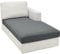 CHELZEN Sofa Sitzkissenbezug, Hochelastischer Sitzbezug, Stretch Sofasitzbezug Schonbezug Schutz Sofabezug L-förmiger Ecksofas für Wohnzimmer (Chaiselongue, Hellgrau)
