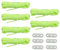 HOUSON 6 Stück Fluoreszierendes Paracord, Luminous Schnur Zelt Nachtleuchtende Paracord Fallschirmschnur für Camping Vorzelt Zelt 4M*4mm Grün