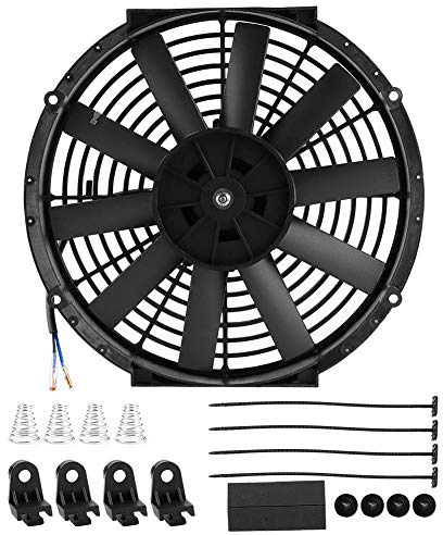 Ventola di Raffreddamento del Radiatore Elettrico da 12 Pollici Ventola di Raffreddamento del Radiatore di Raffreddamento Elettrico Sottile Universale Ad Alte Prestazioni Kit di