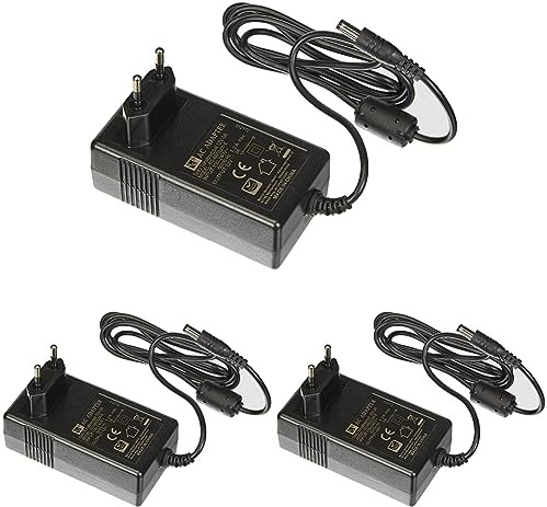 SeKi 12V 3A Netzteil (36W), Ladegerät, Transformator, Trafo für LED Streifen (Packung mit 3)