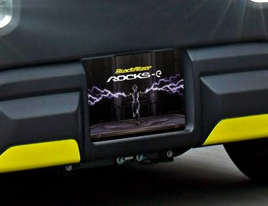 Dekor kompatibel mit ROCKS-E | kompatibel mit ami Nummernschild Aufkleber Sticker BLITZ