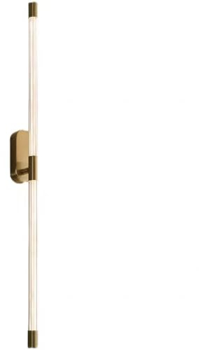 MODEBHD LED-Linear-Wandleuchte, Badezimmerspiegel, Make-up-Lampe, lange Röhren-Wandleuchte, minimalistische moderne goldene Wandleuchte für Schlafzimmer, Nachttisch, Wohnzimmer (Farbe: 63 cm),