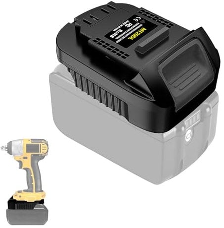 MT20DL Battery Adapter, Compatible for Makita 18V Li-ion Battery and Compatible for DeWalt 18V Battery, Convertible for Makita 18V Battery BL1830 BL1840 BL1850 to For DeWalt 18V Li-Ion Power tool