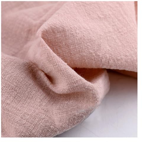 Leinenstoff Meterware Naturell 100% Leinen Sommer dünner weich leinentuch vorgewaschenes Patchwork Stoff leinen einfarbig Baumwolle-Leinen Stoffe für Nähen Stickereien Kleidung Breite:130cm