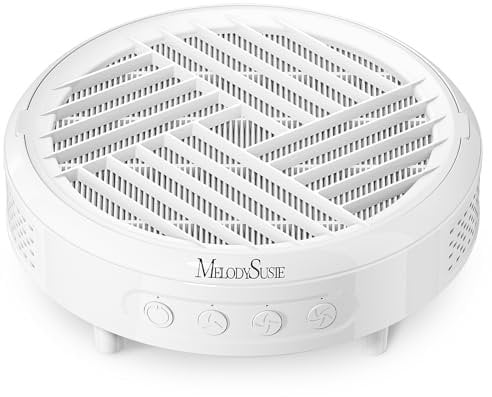 MelodySusie Nail Dust Collector,Compact Vacuum Fan Dust Collector for Beginner with Reusable Filter,HPro Powerful Dust Suction Machine Manicure Pedicure Tool for Acrylic Nail Polishing,Salon & Home