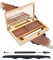 Augenbrauenpulver Palette-2 Farben Dunkelbraun/Kaffee Eyebrow Powder Wasserfeste,Langanhaltende Natürlicher Augenbrauenfarbe, Definition & Fülle der Augenbrauen, mit Augenbrauen-Tools und Spiegel-Set3