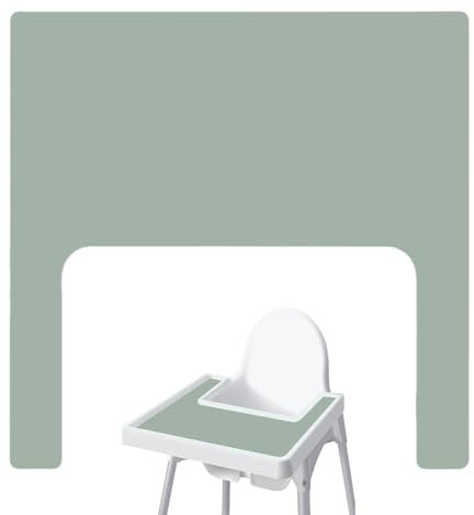 High Chair Placemat for IKEAs Antilop | Silicone Placemats for Kids High Chair | Non-Slip Highchair Baby Food Mat | High Chair Place Mats Eating Table Mat for Baby