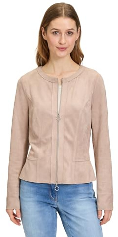 Betty Barclay Damen Blazer-Jacke mit Reißverschluss Powder Pearl,42