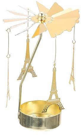 Amosfun Rotierender Eisen-kerzenhalter Mit Einfachem Design Dekorativer Tischleuchter Für Weihnachten Und Hochzeiten Kompakt Vielseitig Für Party Wohnraumdeko Eleganter Stimmungsvoller