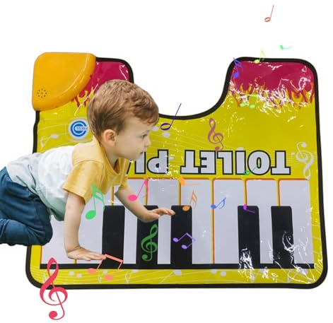 Piano Floor Mat Toilet | Toilet Piano Mat | Potty Piano Mat | Music Keyboard Toilet Floor Mat | Piano Sounding Carpet | Toilet Piano Floor Mat For Toilet, Bathroom, Dorm, Apartment