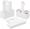 PATIKIL 2 Cup Drink Carrier with Handle, 10 Pack Kraft Paperboard to Go Coffee Cup Holder, Portable Disposable Handled Drink Carriers for Take Out Restaurant Food Service, White