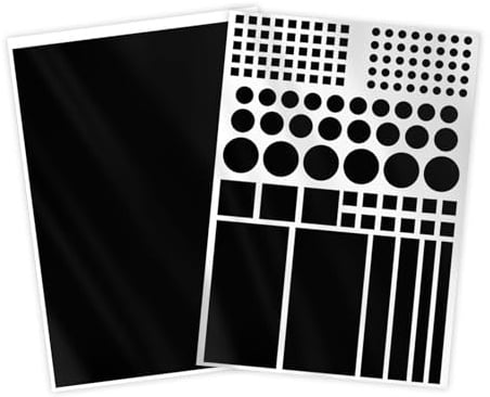 2 Blätter LED-Lichtblockierungsaufkleber Lichtdimmer Folie Dimmaufkleber für LED-Lichter Lichtschutzfolie für Wecker Router Fernbedienung Aufkleber selbstklebend (Schwarz getönt)