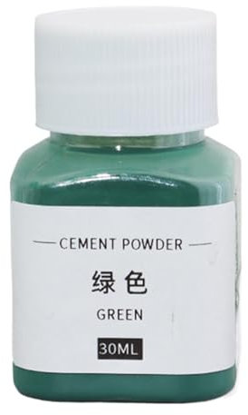 Betonfarbpulver, Eisenoxid-Pigment für Zement, 30 ml, Färbetönung für künstlerische, dekorative Beton, Ton, Putz, Kalk und Mauerwerk, lebendige Betonbeize zum Basteln