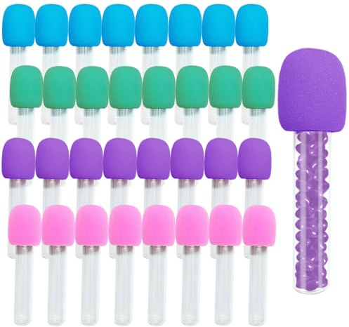 WETEPUXI Microphone Candy Tubes Colorful Fake Prop Microphone Plastic Microphone Shape Candy Tube (16)