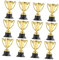 ibasenice 12 Stück Trophäenspielzeug Aus Kunststoff Kinderpreise Trophäe Mini Trophäe Für Medaillen Für Bildungsspielzeug Junge Auto Miniatur Golden Wiederverwendbar