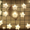 ENLACE Stern Lichterkette, 1,5M 10 LED Lichterkette Kinderzimmer Batteriebetrieben, Sternlichterkette für Kinderzimmer Fenster Garten Hochzeit Weihnachts Party Deko Innen Außen, Weiß