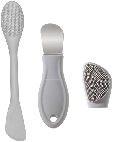 Blackhead Remover Tools, Black Head Remover for Face Nose, Silicone Face Scrubber Pore Cleaning Brush Mask Applicator for Daily Skin Care, Deep Clean Master Skin Care Tool for Women Men (Gray)