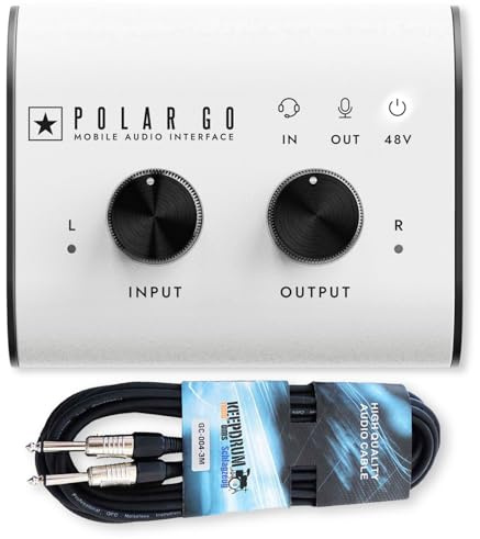 Blackstar Polar GO mobiles 2-Kanal Audio-Interface mit keepdrum Klinkenkabel