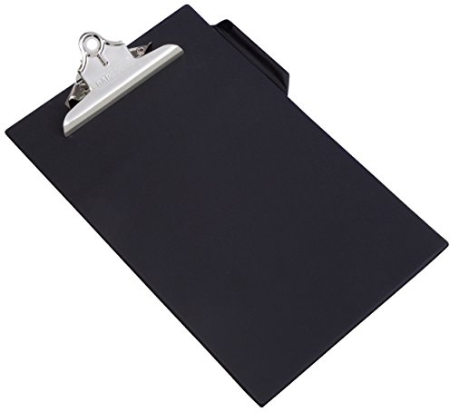 Rapesco CD1000B2 Hochleistungs-Klemmbrett mit PVC Beschichtung, A4+, Schwarz