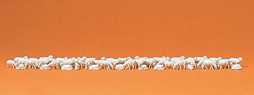 Preiser 1/160 TH – pr79252 – Modelleisenbahnen – Herde Schafe 60 Figuren