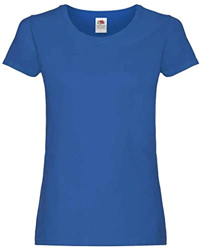 Fruit of the Loom Ladies/Womens Lady-Fit Valueweight Short Sleeve T-Shirt (XS) (Royal)