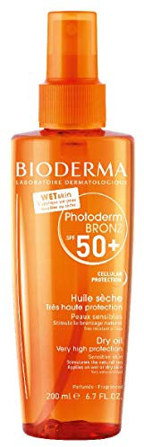 Bioderma Photoderm Bronz Huile Sèche SPF 50+, Vanille, 200 ml