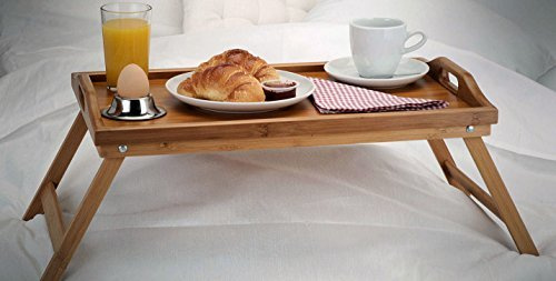 Spetebo Serviertablett Serving Tray - Betttablett 50 x 30 x 27 cm